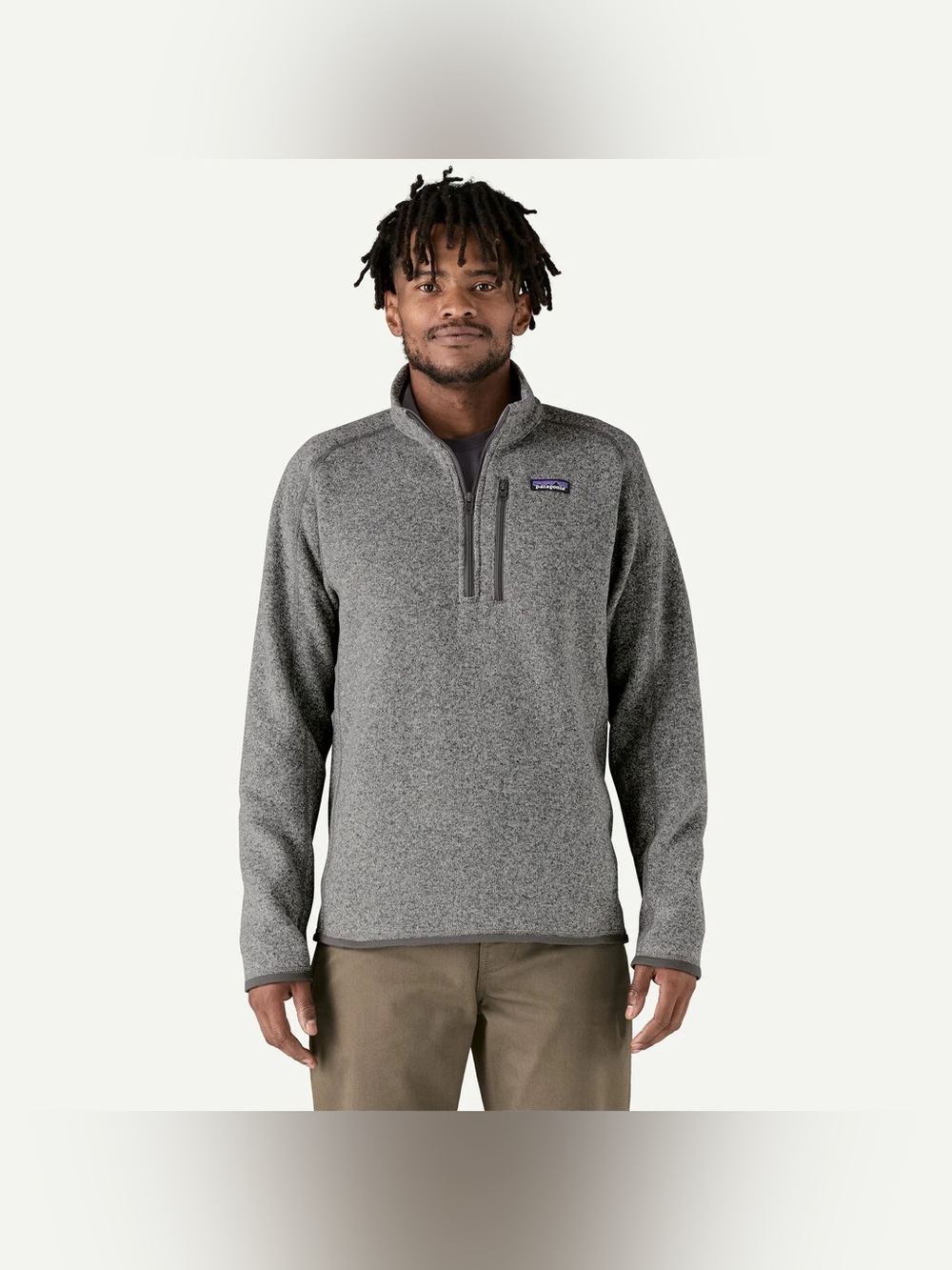 Patagonia Better Sweater Men’s L Heather Grey Quarter Zip Fleece Jacket Outdoor